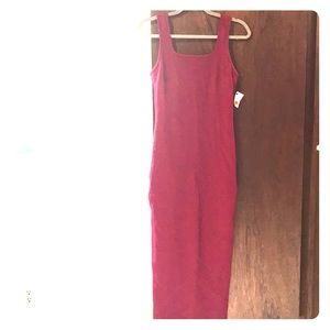 Burgundy maxi dress